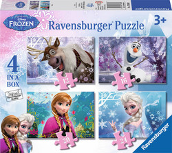 Kids Puzzle Frozen 4 in a Box 12pcs Ravensburger