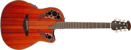 Ovation Ακουστική Κιθάρα Celebrity Elite Plus CE44P Padauk (PD) Cutaway