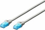 Digitus U/UTP Cat.5e Ethernet Cable 0.5m Gray