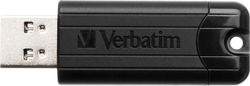 Verbatim PinStripe 16GB USB 3.0 Stick Black