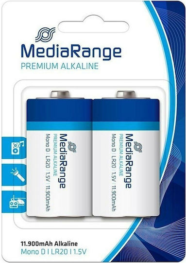 MediaRange Premium Alkaline Batterien D 1.5V 2Stück