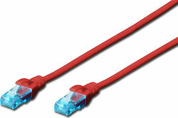 Digitus DK-1512-050/R U/UTP Cat.5e Καλώδιο Ethernet 5m Κόκκινο Digitus DK-1512-050/R U/UTP Cat.5e Καλώδιο Ethernet 5m Κόκκινο