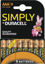 Duracell Simply AAA 1.5V 8бр