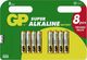 GP Batteries Super Αλκαλικές Μπαταρίες AAA 1.5V 8τμχ