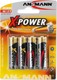 Ansmann X-Power Alkaline Batterien AA 1.5V 4Stück