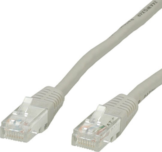 Roline U/UTP Cat.6 (Gigabit) Καλώδιο Δικτύου Ethernet 5m Γκρι