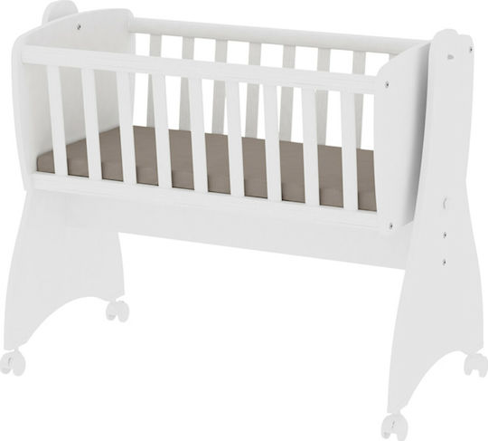 Lorelli Λίκνο First Dreams White χωρίς Στρώμα με Πλαϊνό Άνοιγμα