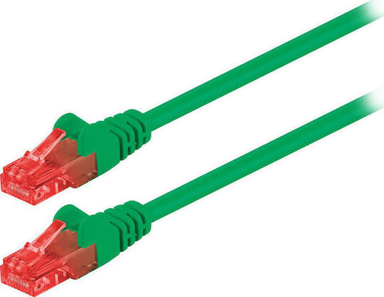 Goobay U/UTP Cat.6 (Gigabit) Καλώδιο Δικτύου Ethernet 0.25m Πράσινο