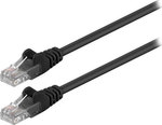 Goobay U/UTP Cat.5e Ethernet Network Cable 0.5m Black 1pcs