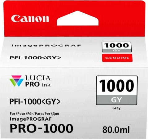 Canon PFI-1000GY Grey Original InkJet Printer Ink Gray (0552C001)