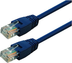 Powertech CAB-N019 U/UTP Cat.6e Мрежов Кабел Ethernet 5м Син