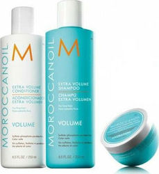 Moroccanoil Women's Hair Care Set Extra Volume with Shampoo / Conditioner / Mask 3pcs 290011521738