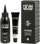 Nirvel Men Hair Coloring Cream Set Temporäre Farbe G3 Dark Grey 30ml