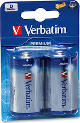 Verbatim Premium Alkaline Batteries D 1.5V 2pcs