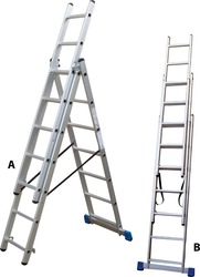 Profal Dreifach Kombinationsleiter Aluminium