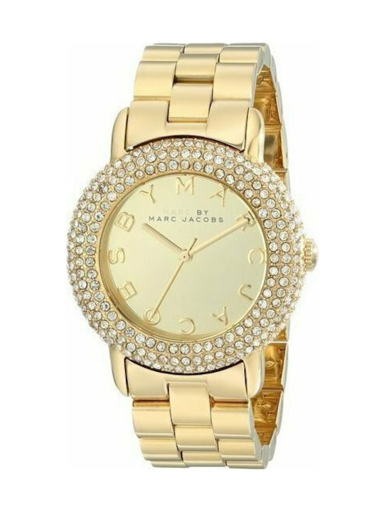 Marc Jacobs Uhr mit Gold Metallarmband MBM3191