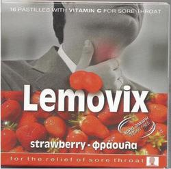 Lemovix Καραμέλες Lozenges Strawberry 40gr 16pcs