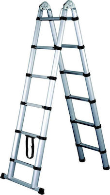 Bulle Telescopic Ladder Aluminum 12 of Steps with Maximum Height 3.68m PDS 13 631165