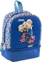 Graffiti Hand-Lunch-Tasche Blau Minions L17 x B13 x H23cm