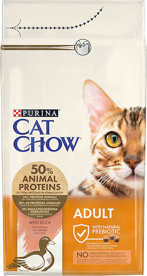 Cat Chow Hrană Uscată pentru Pisici Adulte cu Rață 1.5kg