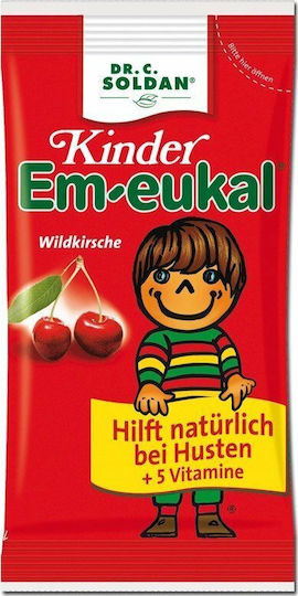 Soldan Em-eukal Kids Dropsuri fără Gluten Cireș 75gr