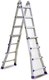 Vesta Dublu Scara combinata Aluminiu 2x10
