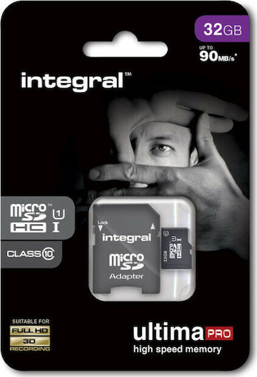 Integral Ultimapro microSDHC Klasse 10 U1 UHS-I mit Adapter