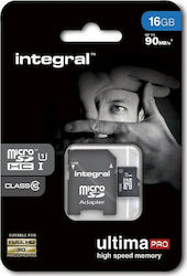 Integral Ultimapro microSDHC 16GB Clasa 10 U1 cu adaptor