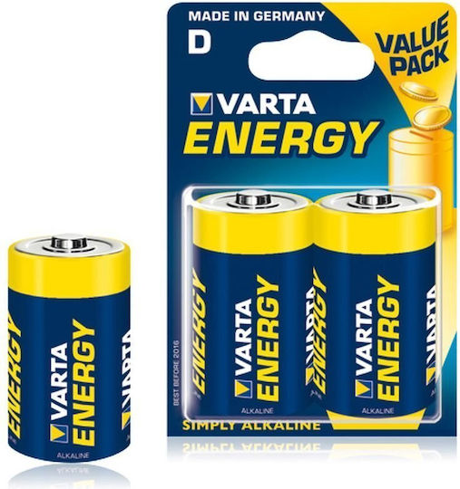 Varta Energy Baterii Alcaline D 1.5V 2buc