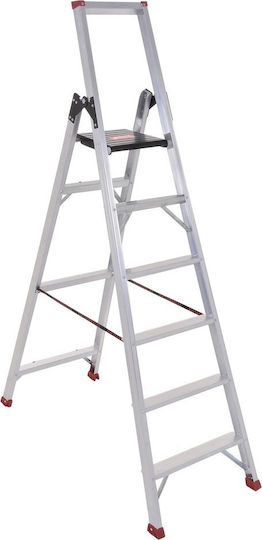 Palbest Steady Ladder Aluminum with 4+1 Steps 114cm