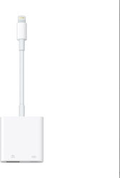 Apple Convertor Fulgerul masculin în Fulgerul / USB-A feminin Alb (MK0W2ZM/A)