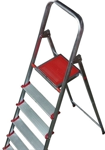 Viovas Scară Din Aluminiu și Fier Cu 4+1 Trepte 105 cm