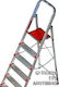 Viovas Leiter Aluminium mit 2+1 Stufen 71cm