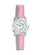 Certus Kids Analog Watch with Leather Strap Pink