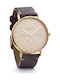 Nick Cabana Talisman Rose Watch with Brown Leather Strap