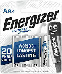 Energizer Ultimate Μπαταρίες Λιθίου AA 1.5V 4τμχ