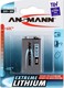 Ansmann Extreme Μπαταρία Λιθίου 9V Για Ανιχνευτές Καπνού & Συστήματα Ασφαλείας 1τμχ