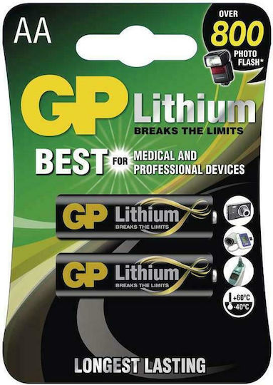 GP Batteries Lithium Battery AA 1.5V 2pcs