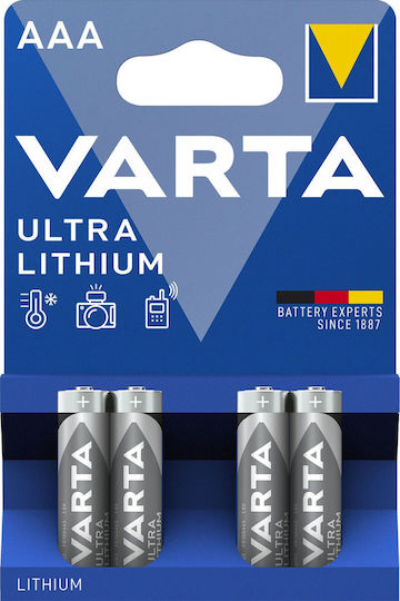 Varta Ultra Μπαταρίες Λιθίου AAA 1.5V 4τμχ