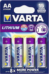 Varta Ultra Lithium Battery AA 1.5V 4pcs