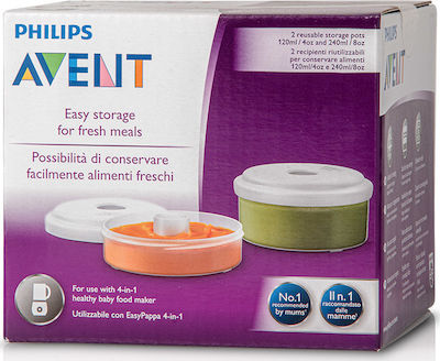 Philips Avent Σκεύη Αποθήκευσης Φρέσκων Τροφίμων 2τμχ