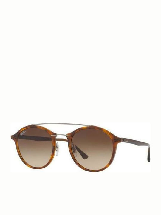 Ray Ban Sonnenbrillen mit Braun Schildkröte Rahmen und Braun Verlaufsfarbe Linse RB4266 6201/13