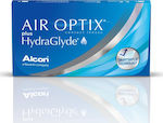 Air Optix Plus Hydraglyde Μυωπίας-Υπερμετρωπίας Μηνιαίοι 6τμχ