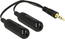 DeLock 65683 3.5mm männlich zu 3.5mm 2x weiblich
