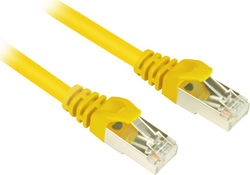 Sharkoon S/FTP Cat.6 Καλώδιο Ethernet 5m Κίτρινο