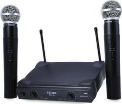 Weisre Karaoke-System mit Drahtlosen Mikrofonen in Schwarz Farbe