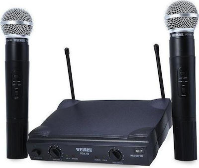 Weisre Sistem Karaoke cu Microfoane Fără Fir în Culoare Negru