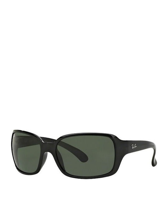 Ray Ban Damen Sonnenbrille mit Schwarz Kunststoff Gestell und Grün Linse RB4068 601