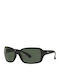 Ray Ban Damen Sonnenbrille mit Schwarz Kunststoff Gestell und Grün Linse RB4068 601