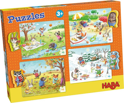 Kinderpuzzle Τέσσερις Εποχές für 3++ Jahre 60pcs Haba